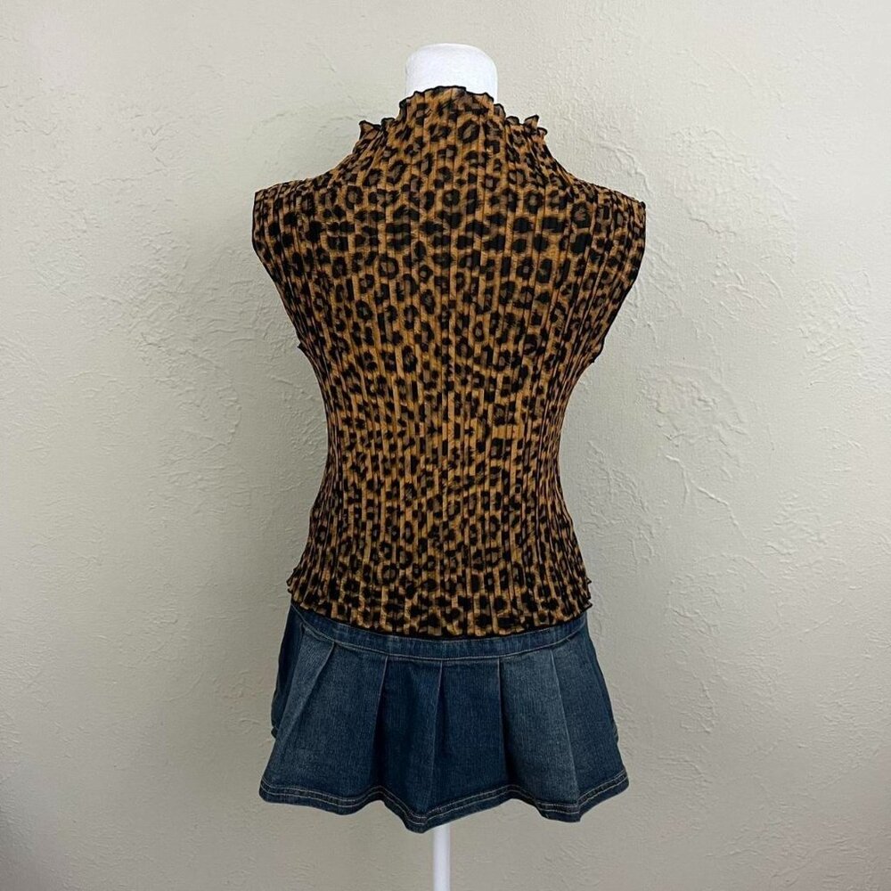 leopard print acordian turtleneck top #mcbling #g… - image 4